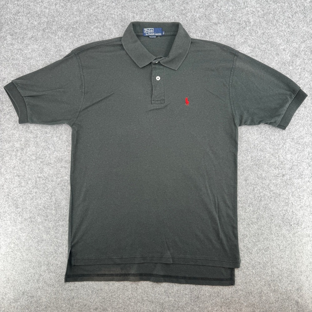 Polo Ralph Lauren Polo Shirt Mens XL Classic Fit Green Red Pony EUC